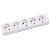 Przedłużacz OFFICE PRODUCTS, 5 gniazd, 3m, z uziemieniem, biały