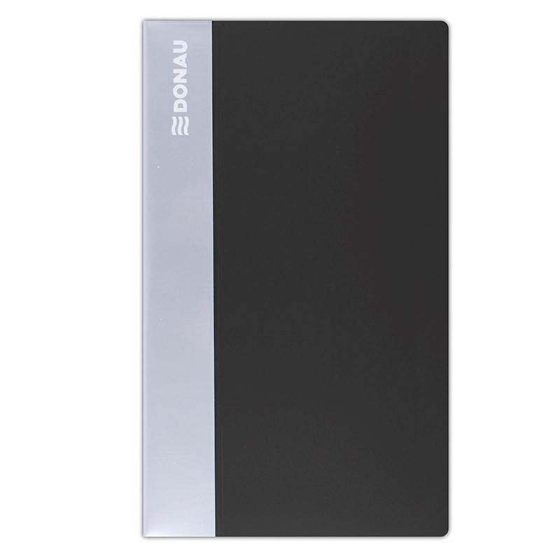 Wizytownik DONAU, PP, na 240 wizytówek, czarny