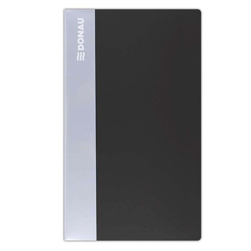 Wizytownik DONAU, PP, na 240 wizytówek, czarny