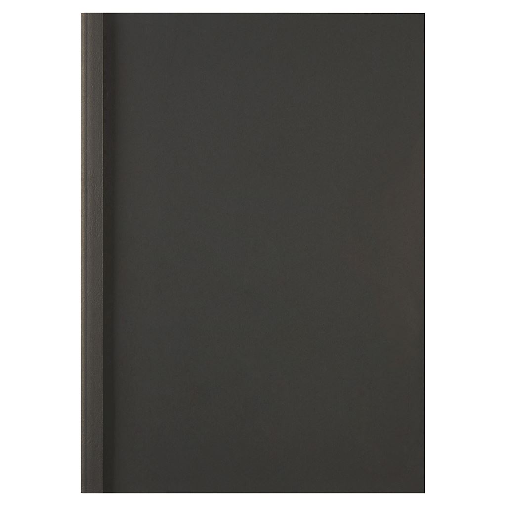 Okładki do bindowania termicznego GBC LeatherGrain, A4, 4 mm, czarne 100 szt./opak.