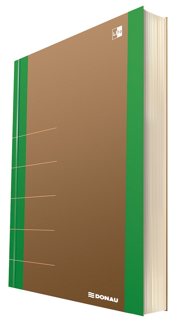 Notatnik DONAU Life, organizer, 165x230mm, 80 kart., zielony