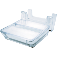 Podajnik do bloczków Z- Notes DONAU, z podstawką na wizytówki, poj. 100 kart.,przeźroczysty