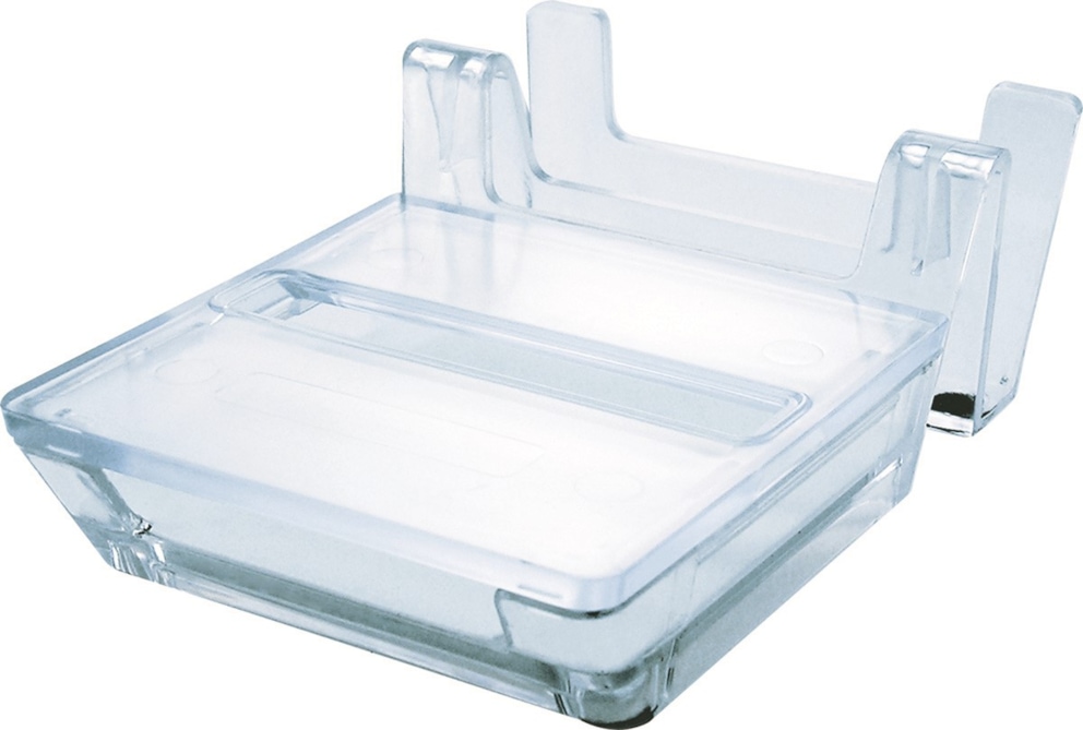 Podajnik do bloczków Z- Notes DONAU, z podstawką na wizytówki, poj. 100 kart.,przeźroczysty