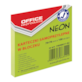 Bloczek samoprzylepny OFFICE PRODUCTS, 76x76mm, 1x100 kart., neon, zielony