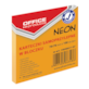 Bloczek samoprzylepny OFFICE PRODUCTS, 76x76mm, 1x100 kart., neon, pomarańczowy