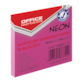 Bloczek samoprzylepny OFFICE PRODUCTS, 76x76mm, 1x100 kart., neon, różowy