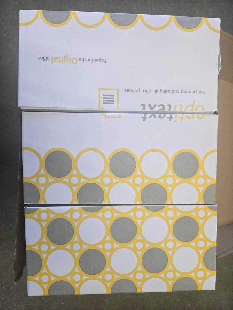 Papier ksero A4 pocięty  na A4/3 OPTITEXT