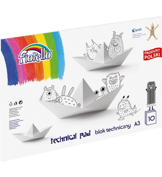 Blok techniczny Fiorello A3/10 kartek