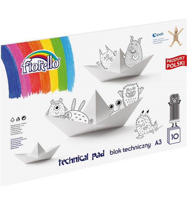 Blok techniczny Fiorello A3/10 kartek