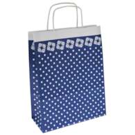 Torebka na prezenty OFFICE PRODUCTS, papierowa, 24x10x32cm, kolorowa, całoroczna, mix wzorów