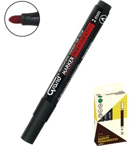 Marker permanentny GR-103R końcówka okrągła czarny