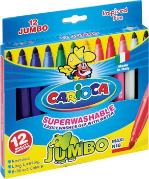 Pisaki CARIOCA Jumbo 12 kolorów