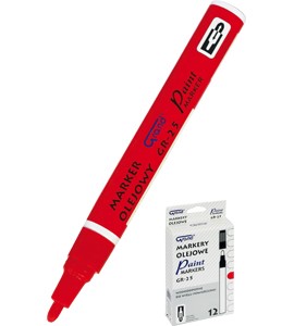 Marker olejowy GRAND GR-25 czerwony