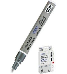 Marker olejowy GRAND GR-25 srebrny