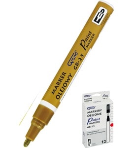 Marker olejowy GRAND GR-25 złoty