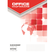 Blok biurowy OFFICE PRODUCTS, A4, w kratkę, 100 kart., 70gsm