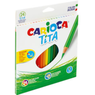 Kredki akwarelowe 24 kol w matalowym pudełku KIDEA