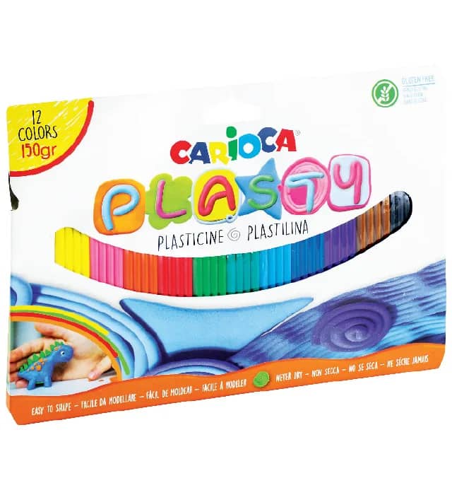 Plastelina 150g 12 kolorów bezglutenowa  (spagetti)