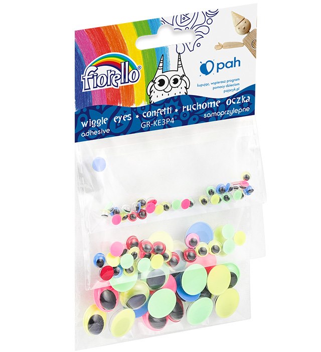 Confetti Fiorello GR-KE3P4 oczka samoprzylepne kolorowe