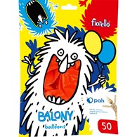 BALONY 12  METAL CZERWONY Fiorello 50 szt.