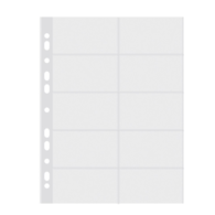 Koszulki na wizytówki DONAU, PP, A4, krystal, 60mikr.