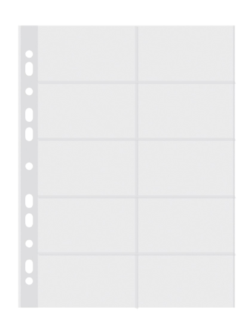 Koszulki na wizytówki DONAU, PP, A4, krystal, 60mikr.