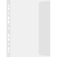 Koszulki z klapką DONAU, PP, B4, groszkowe, 100mikr., 10szt.