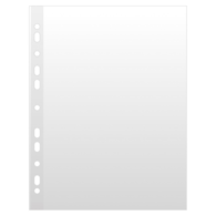 Koszulki na dokumenty DONAU, PP, A4, groszkowe, 50mikr., 100szt.