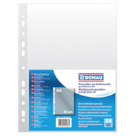 Koszulki na dokumenty DONAU, PP, A4, groszkowe, 40mikr., 25szt.
