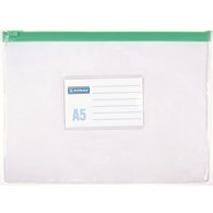 Torebka z suwakiem DONAU, PVC, A5, transparentna