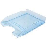 Szufladka na biurko OFFICE PRODUCTS, polistyren/PP, A4, transparentna niebieska