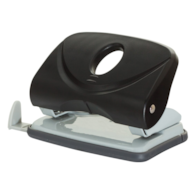 Dziurkacz OFFICE PRODUCTS, dziurkuje do 20 kartek, plastik, czarny