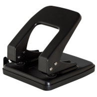 Dziurkacz OFFICE PRODUCTS, dziurkuje do 40 kartek, metal, czarny