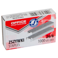 Zszywki OFFICE PRODUCTS, 26/6, 1000szt.