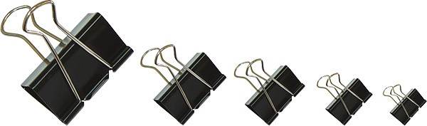 Klipy do dokumentów OFFICE PRODUCTS, 51mm, 12szt., czarne