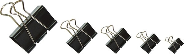Klipy do dokumentów OFFICE PRODUCTS, 51mm, 12szt., czarne