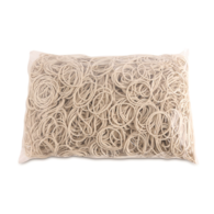 Gumki recepturki OFFICE PRODUCTS, średnica 40mm, 1,5x1,5mm, 60% kauczuku, 1000g, zgrzewka, białe