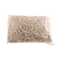 Gumki recepturki OFFICE PRODUCTS, średnica 50mm, 1,5x3mm, 60% kauczuku, 1000g, zgrzewka, białe