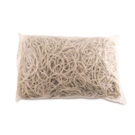 Gumki recepturki OFFICE PRODUCTS, średnica 60mm, 1,5x1,5mm, 60% kauczuku, 1000g, zgrzewka, białe