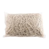 Gumki recepturki OFFICE PRODUCTS, średnica 80mm, 1,5x1,5mm, 60% kauczuku, 1000g, zgrzewka, białe