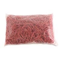 Gumki recepturki OFFICE PRODUCTS, średnica 100mm, 1,5x1,5mm, 60% kauczuku, 1000g, zgrzewka, czerwone