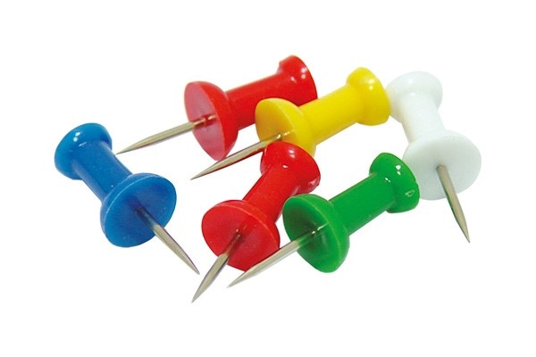 Pinezki beczułki OFFICE PRODUCTS, 100szt., mix kolorów