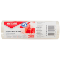 Taśma biurowa OFFICE PRODUCTS, 19mm, 33m, 8szt., transparentna