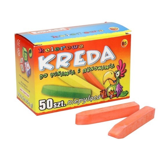 Kreda czerwona Marbor - 50 szt. prostokątna