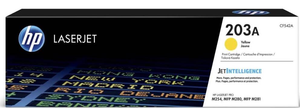 Toner HP 203A do Color LaserJet Pro M254dn/ M280nw | 1 300 str | yellow