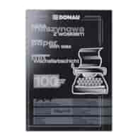 Kalka maszynowa DONAU z woskiem, A4, 100szt., czarna