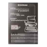 Kalka maszynowa DONAU z woskiem, A4, 50szt., czarna