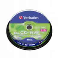 Płyta CD-RW 80minx12/700MB op=10 VERBATIM