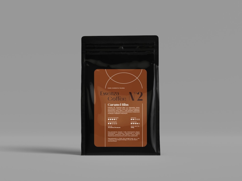 Kawa ziarnista ESSENZA N2 Caramel Delight 1kg 30% arabika