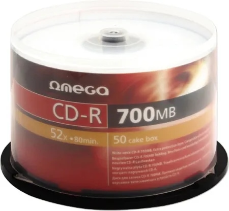 Płyta CD-R 80minx52/700MB  op 50  cake OMEGA